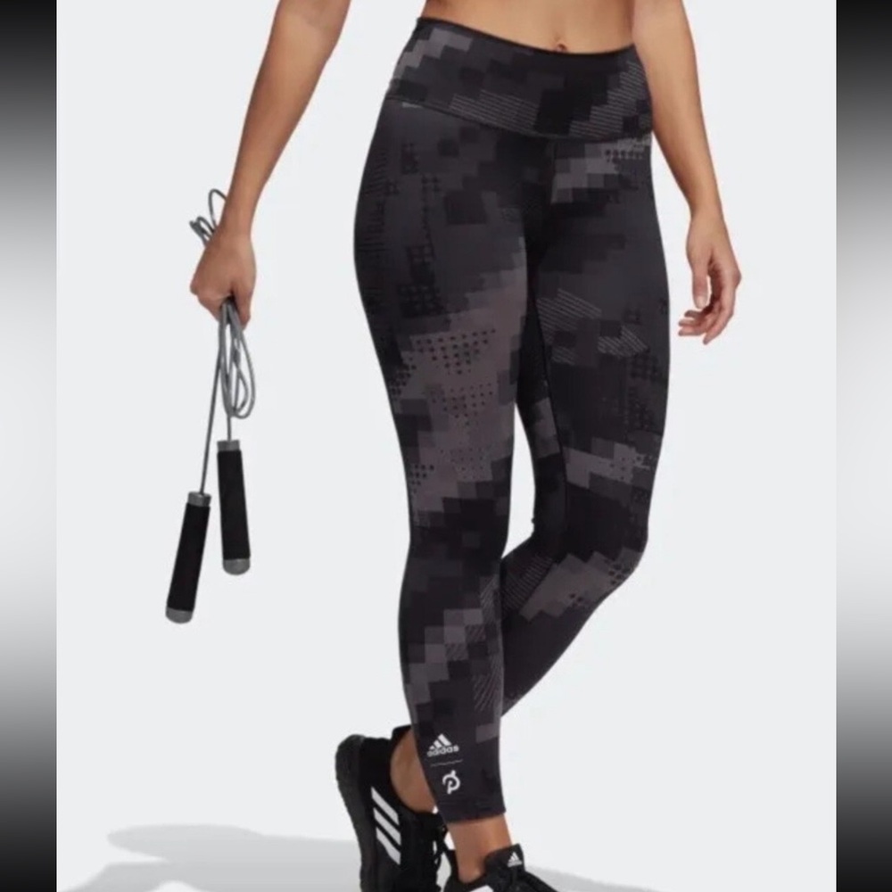 Adidas Peloton collab Primegreen Gray Tights